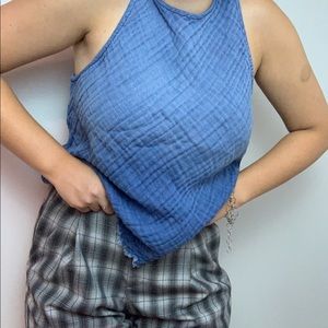 Distressed “Denim” Top